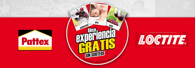 Promoción de oferta con Pegamento Loctite y Pattex