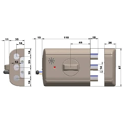 Cerrojo electrónico Supra Tronik 4940TK