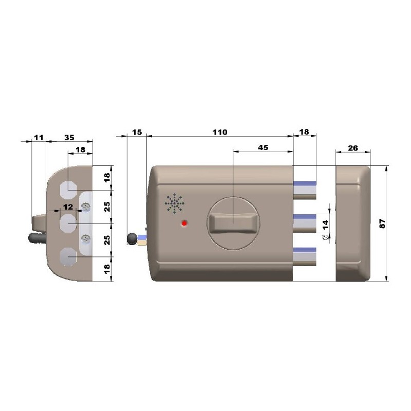 Cerrojo electrónico Supra Tronik 4940TK