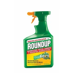 Herbicida Roundup en pistola