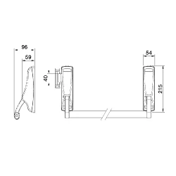 Cerradura antipánico de empuje para sobreponer D57000