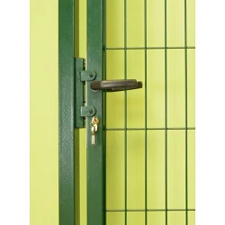 Puerta Basic verde con cerradura