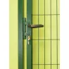 Puerta Basic verde con cerradura