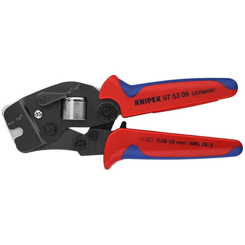 Alicate autoajustable para entallar punteras Knipex