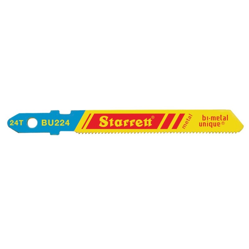 Blíster de 5 hojas de sierra de calar para metal Unique BU224-5 de Starrett