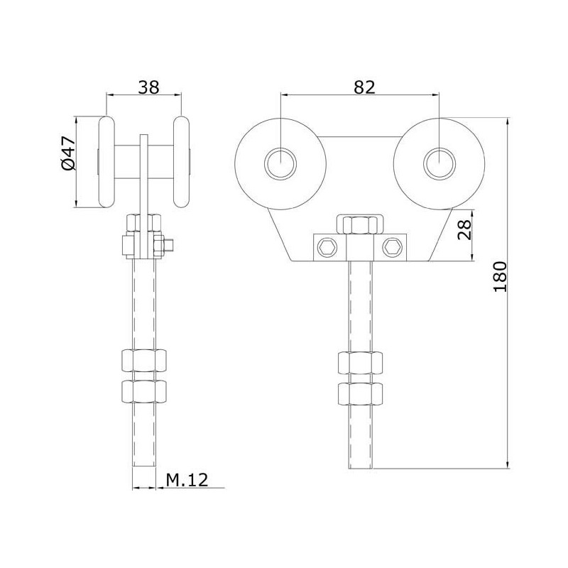 Rollapar doble Nylon U-60