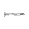 Tornillo autotaladrante con broca de dos alas