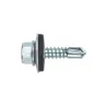 Tornillo autotaladrante con arandela estampada y arandela vulcanizada