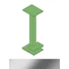 SOPORTE CUADRADO 90 CM. ALTO ACERO INOX BRILLO