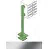 SOPORTE BRAZO LATERAL CUADRADO ACERO INOX 60X60