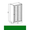 BUZON BCP VERDE 24 CASILLEROS PUERTAS CIEGAS