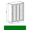 BUZON BCP VERDE 36 CASILLEROS PUERTAS CIEGAS