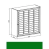 BUZON BCP VERDE 48 CASILLEROS PUERTAS CIEGAS