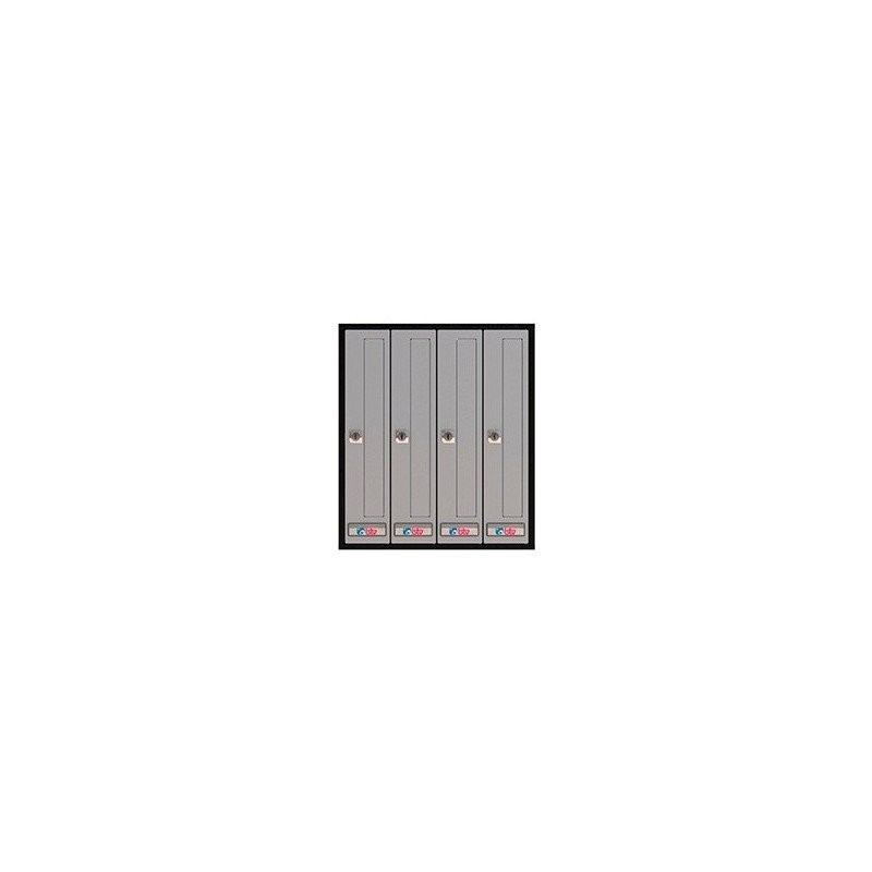 BUZON PRISMA FRONTAL PLATA GRUPOS DE 4 C/SOLAP