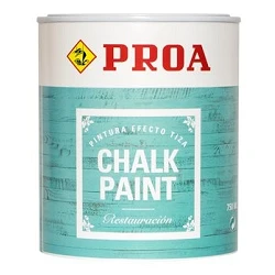 Pintura efecto tiza color blanco de Proa 0.75 l.