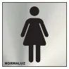 Señal de aseo de mujeres