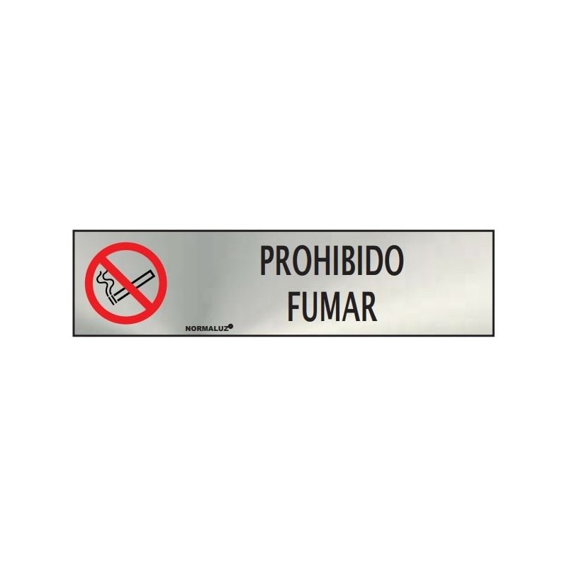 Señal prohibido fumar