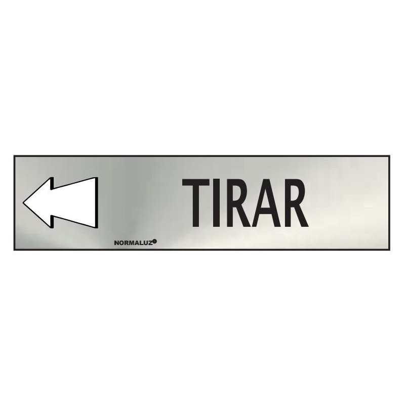 Señal de tirar para puerta