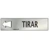 Señal de tirar para puerta