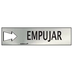 Señal de empujar para puerta