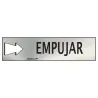 Señal de empujar para puerta
