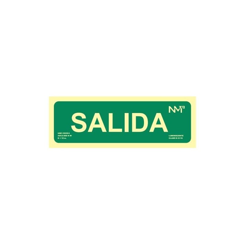 Señal de salida luminiscente