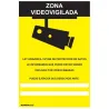 Señal de zona videovigilada 30 x 21 cm.