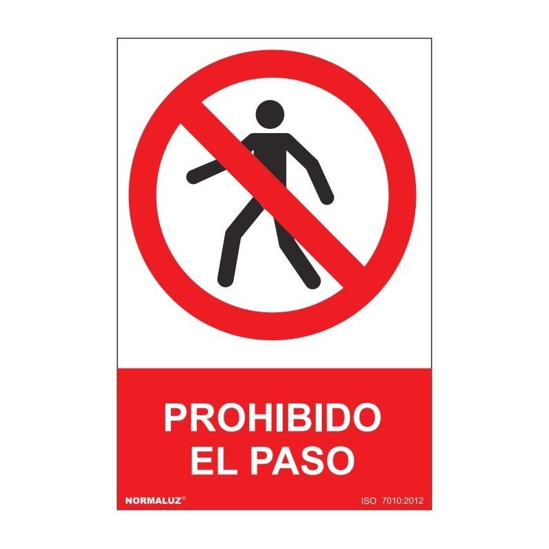 Señal de prohibido el paso