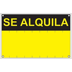 Señal de se alquila 45 x 35 cm.