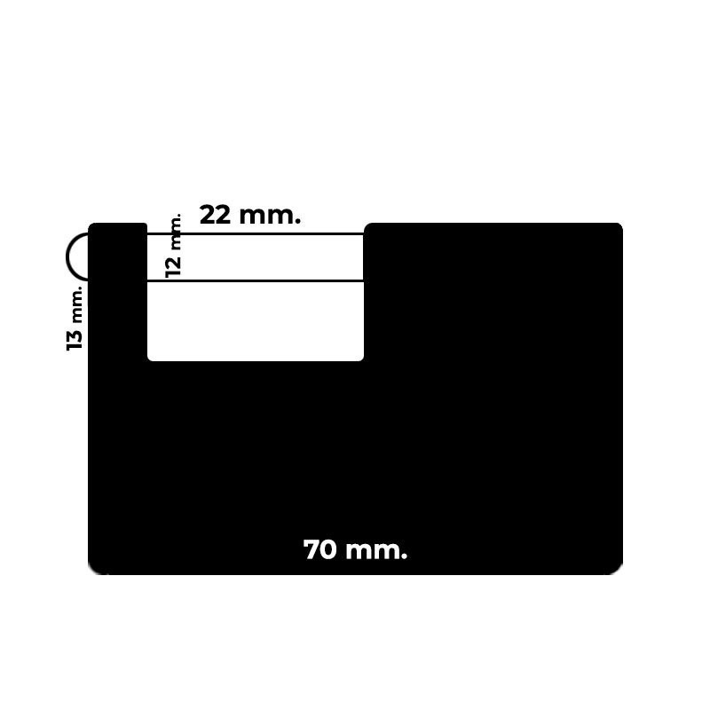 Candado rectangular 70 mm. Abus 82