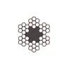 Rollo de cable de acero galvanizado 6x7+1
