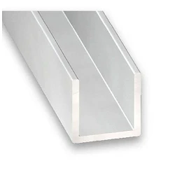 Perfil de aluminio en "U"
