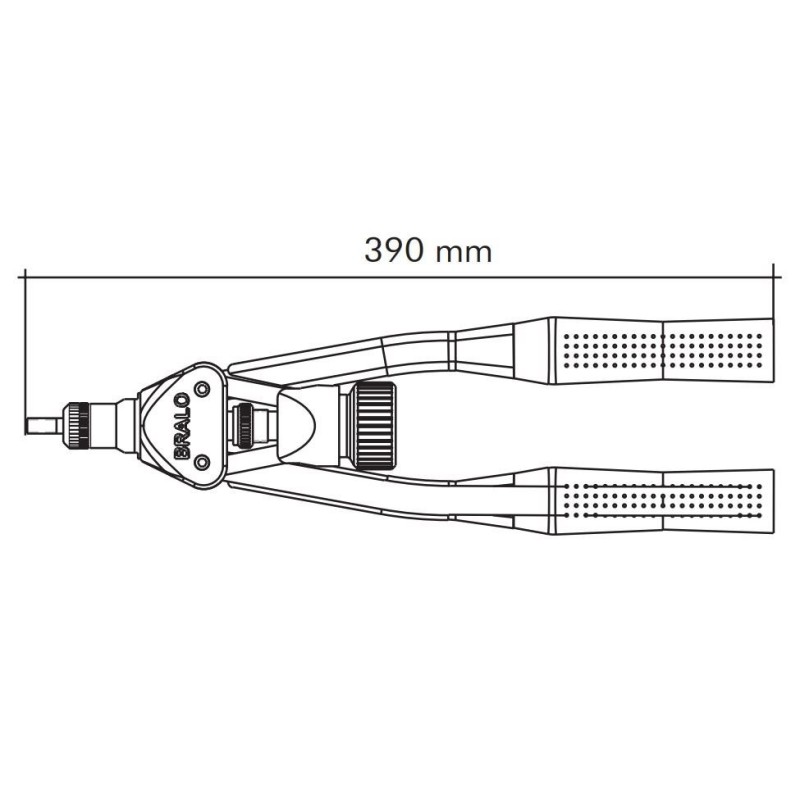 Remachadora manual TR-308 de Bralo