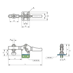 Brida Kakuta de brazo horizontal HH 300