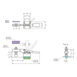 Brida Kakuta de apriete horizontal HH 350