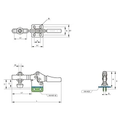 Brida Kakuta de brazo horizontal HH 400