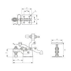 Brida Kakuta de  brazo vertical HV200