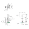 Brida Kakuta de apriete vertical HV 250