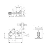 Brida Kakuta de apriete vertical HV 400