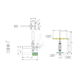 Brida Kakuta de apriete vertical HV 550