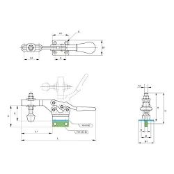 Brida rápida horizontal HH450