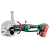 Combo set Metabo con amoladora angular de batería WPB 36-18, amoladora WB 18 LTX y 4 baterías LiHD
