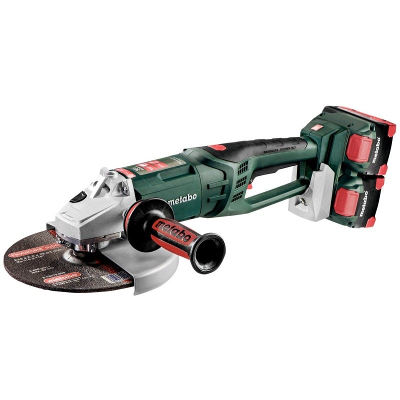 Combo set Metabo con amoladora angular de batería WPB 36-18, amoladora WB 18 LTX y 4 baterías LiHD