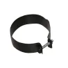 Abrazadera anclaje ligero tubo negro 80mm