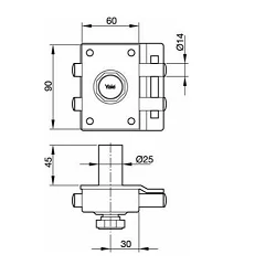 Cerrojo Azbe pintado (HP) 16-60