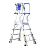 Escalera telefly light con barandilla plegable y ruedas