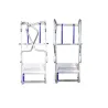 Escalera telefly light con barandilla plegable y ruedas