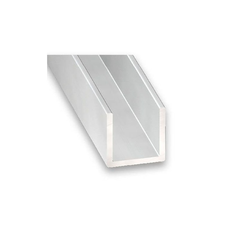 Opitec Espana  Perfil de aluminio en U, (70 x 65 x 25 x 2,5 mm)