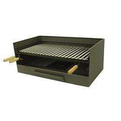 Cajón barbacoa con parrilla inox