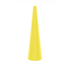 Cono de señalización amarillo